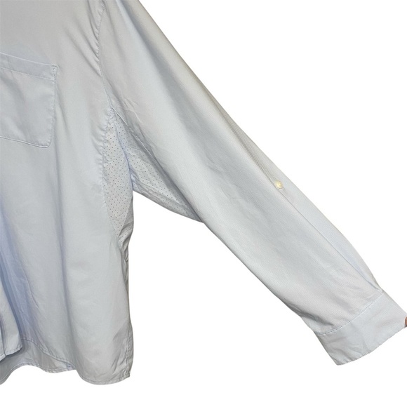 Coolibar Men's Sky Blue Casual Button Down Shirt UPF 50+ Sun protection - Picture 4 of 10